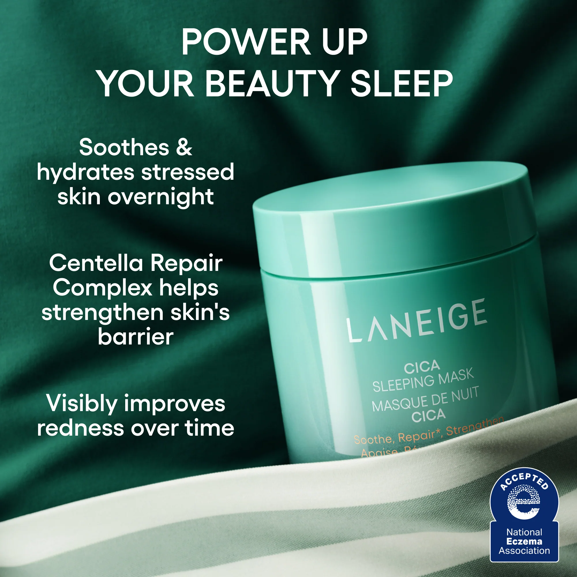 Cica Sleeping Mask with Centella Asiatica for Moisture Barrier Support - Image 3